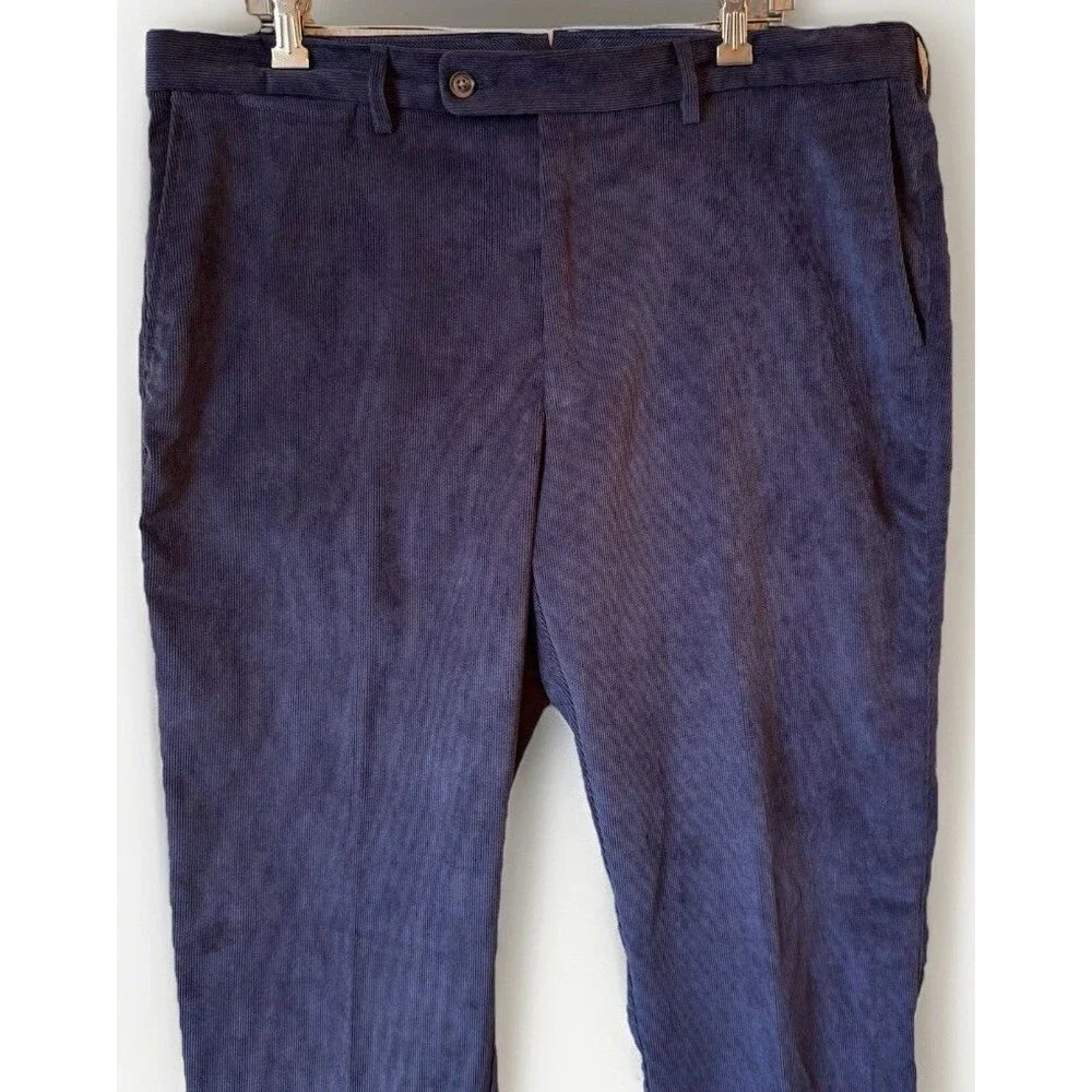 Peter Millar Golf‎ Nanoluxe Blue Corduroy Pants Mens Size 38x31 Casual Dress